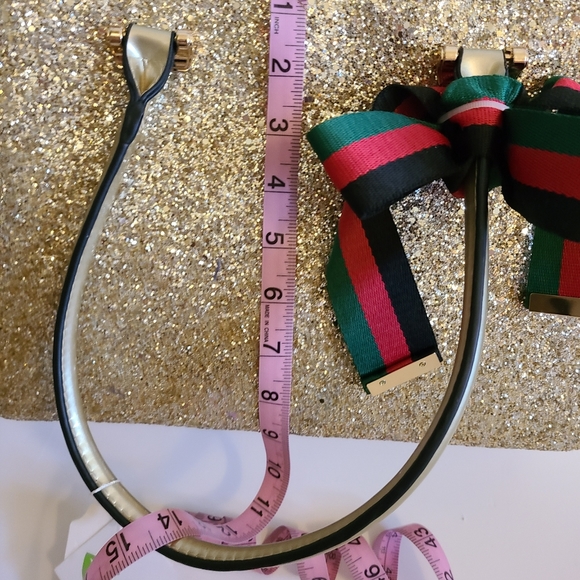 Vegan Gold Purse Handbag or Shoulder Bag NWT - Picture 7 of 7